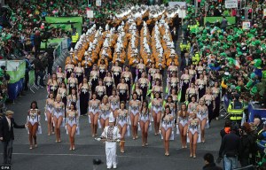 Banda en el desfile de St. Patrick's Da