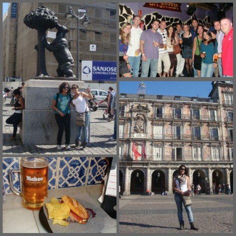 Collage de fotos de Madrid
