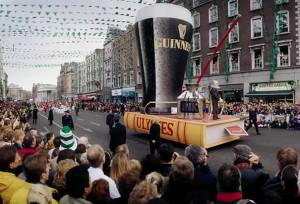 Gran Guinness en el desfile de St. Patrick's Day